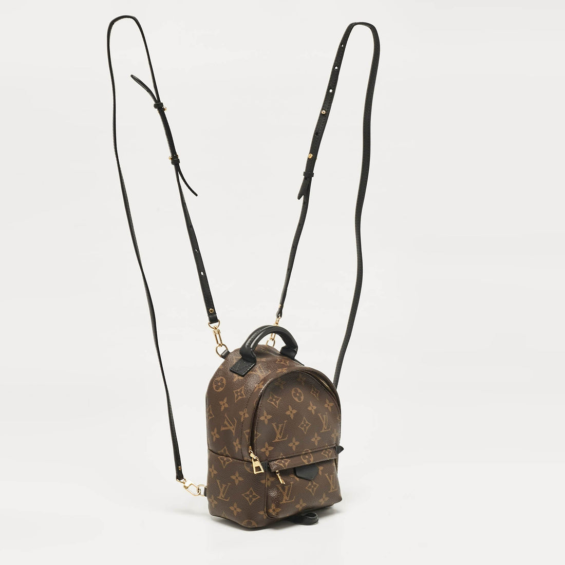 Louis Vuitton Black Monogram Canvas Mini Palm Springs Backpack