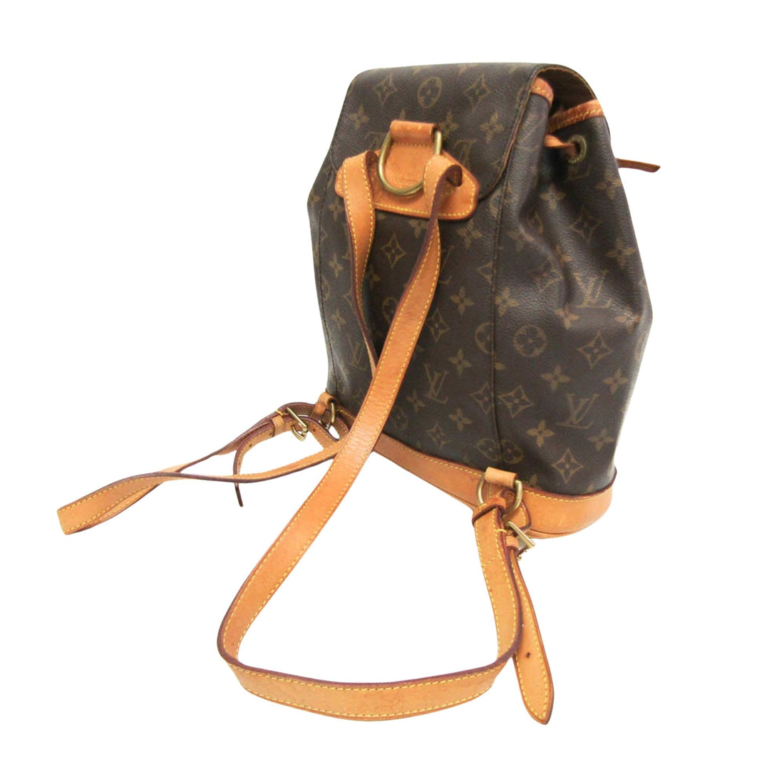 Louis Vuitton Montsouris Mm  Canvas Backpack Bag