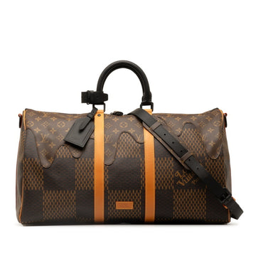 Louis Vuitton Keepall Bandouliere 50  Canvas Travel Bag