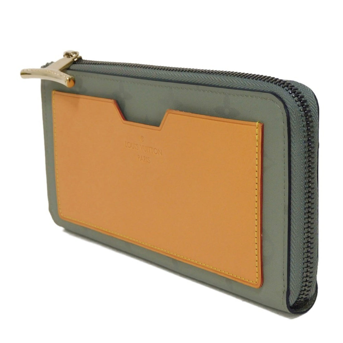 Louis Vuitton   Canvas Leather Long Wallet (Bi-Fold)