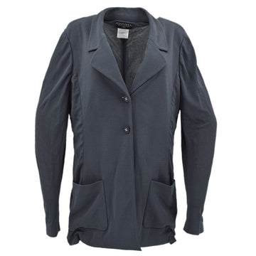 Chanel Single Breasted Jacket Gray 98C #44