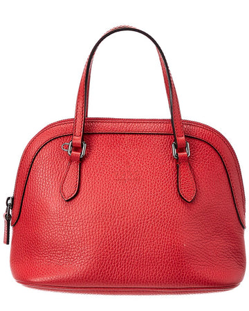 Gucci Red Grained Leather Mini Dome Bag (Replc )