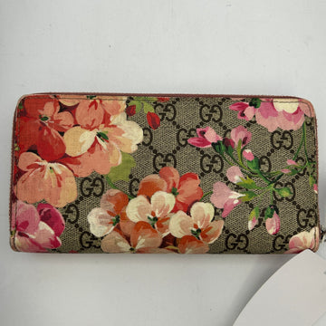 GUCCI  GG Blooms Long Wallet Zip-around Floral Beige ITBI3YZAAQ12