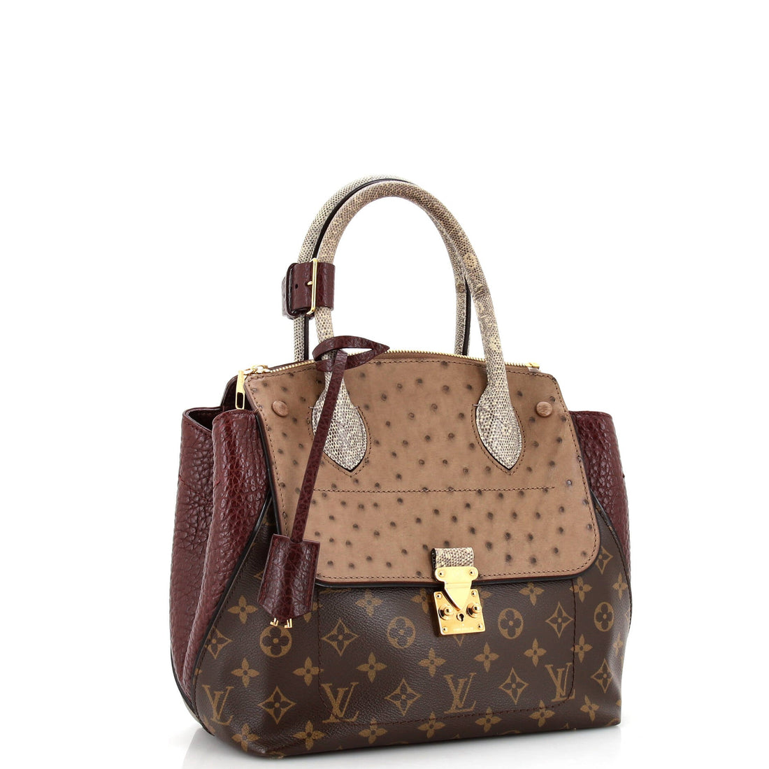 Majestueux Tote Monogram Canvas and Exotics PM