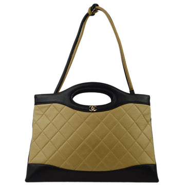 Chanel Beige Calfskin Cambon Ligne Tote Handbag