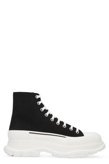 TREAD SLICK LACE-UP ANKLE BOOTS