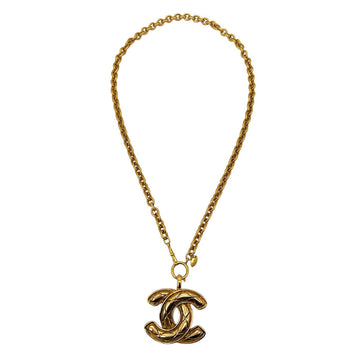 Chanel  Quilted CC Pendant Necklace