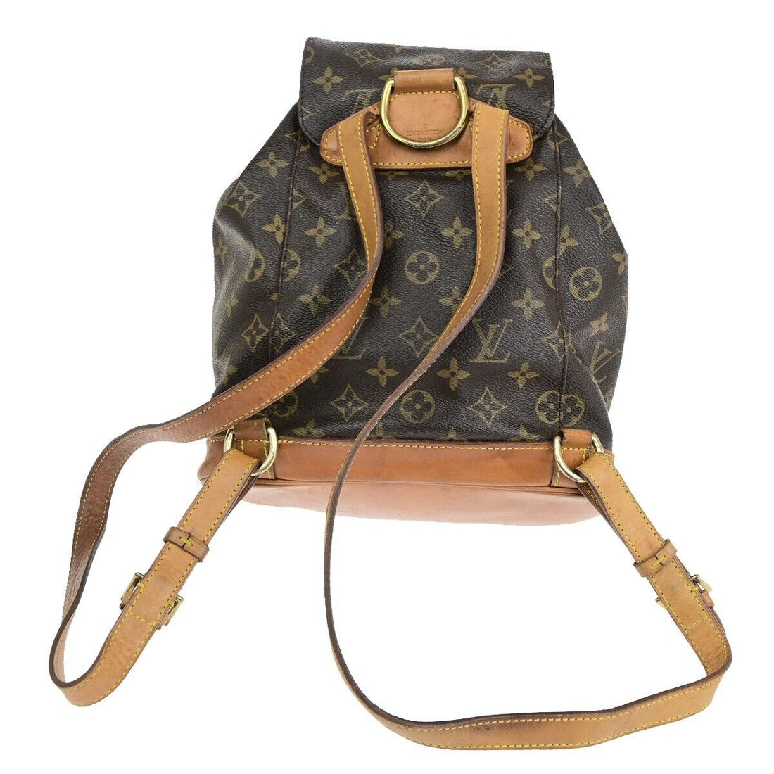 Louis Vuitton Montsouris Mm  Canvas Backpack Bag