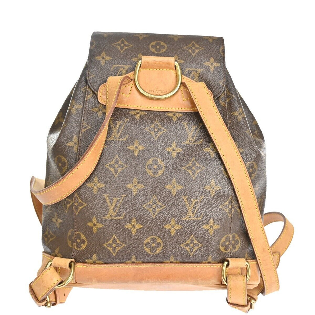 Louis Vuitton Montsouris Mm  Canvas Backpack Bag