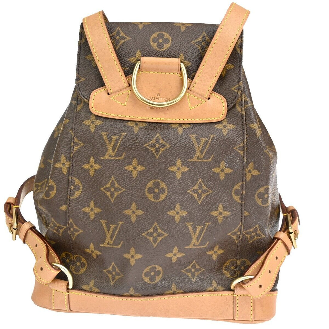 Louis Vuitton Montsouris Mm  Canvas Backpack Bag