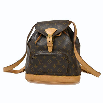 Louis Vuitton Montsouris Mm  Canvas Backpack Bag