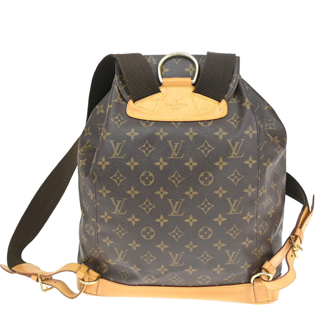Louis Vuitton Montsouris Gm  Canvas Backpack Bag