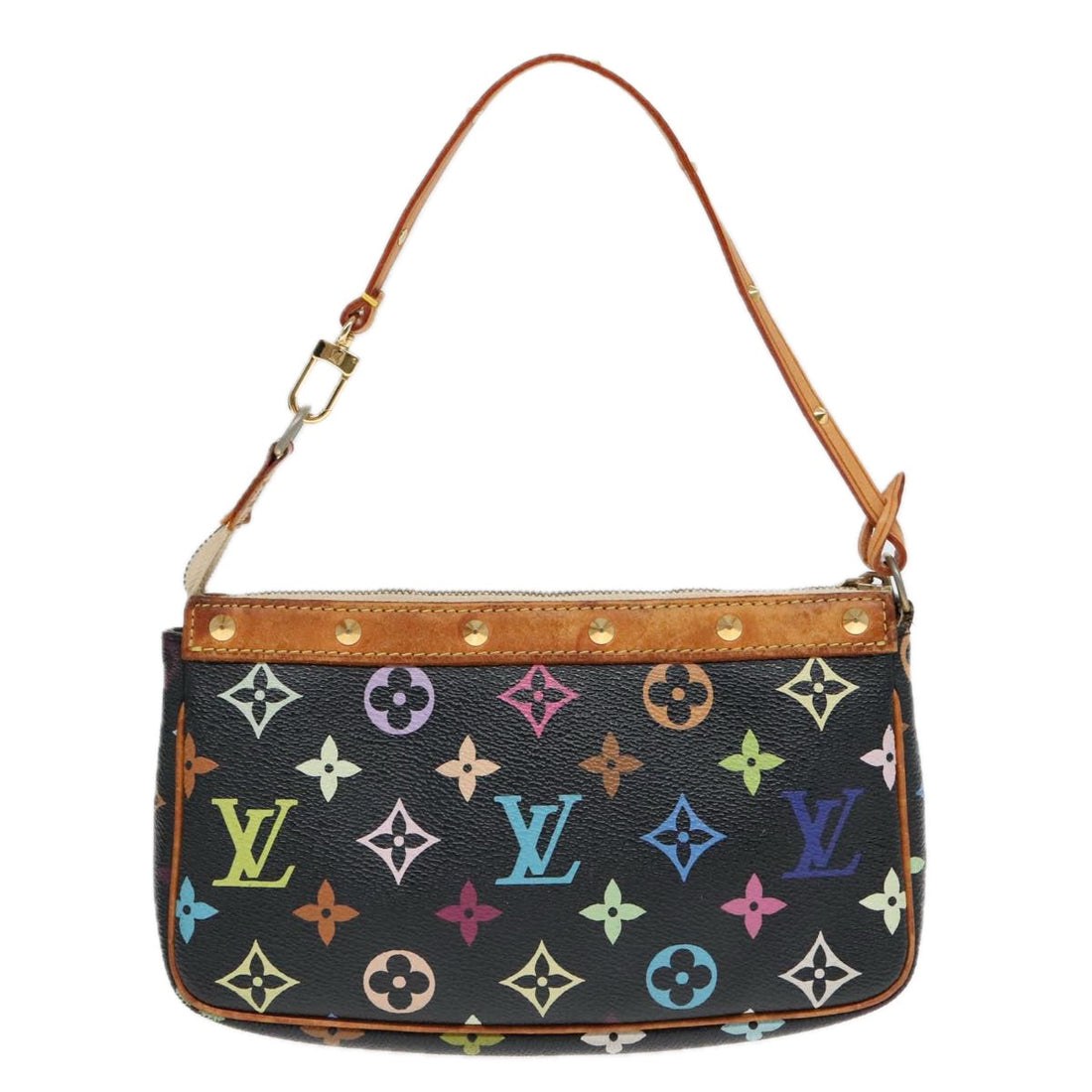 Louis Vuitton Pochette Accessoire  Canvas Clutch Bag