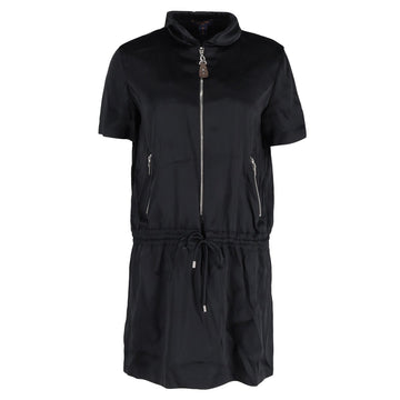 Louis Vuitton Sporty Trompe LOeil Dress in Black Satin