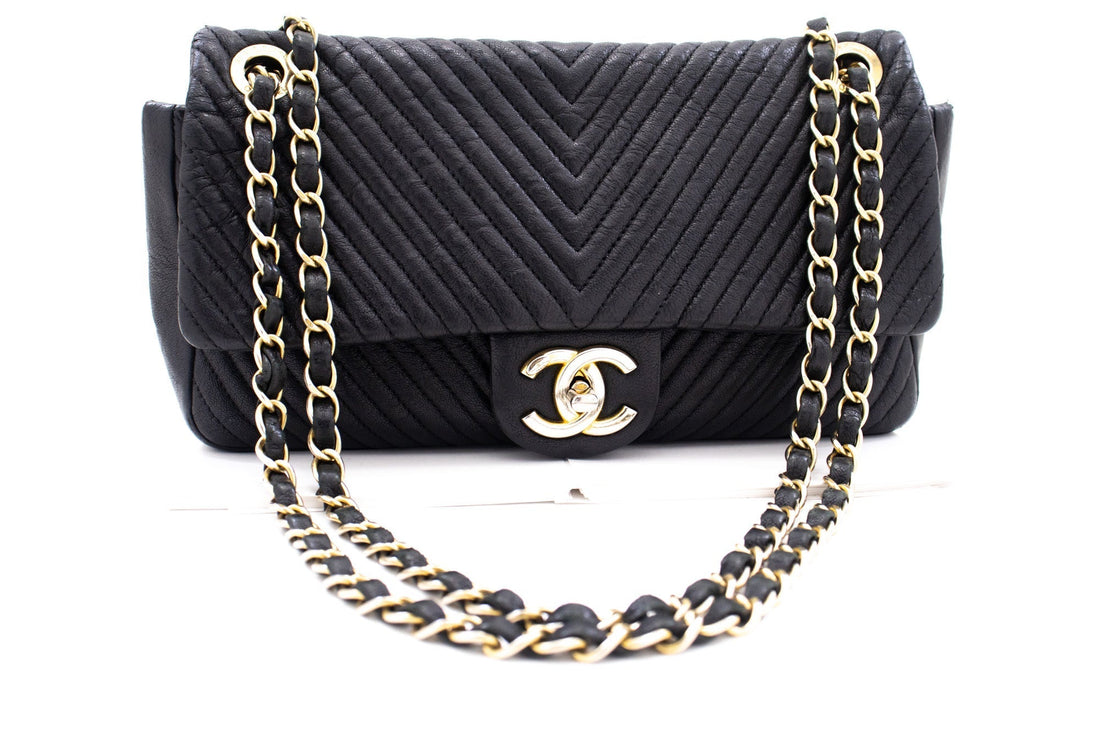 Top Quality Chanel Chevron V-Stitch Leather Chain Shoulder Bag Single New Mat