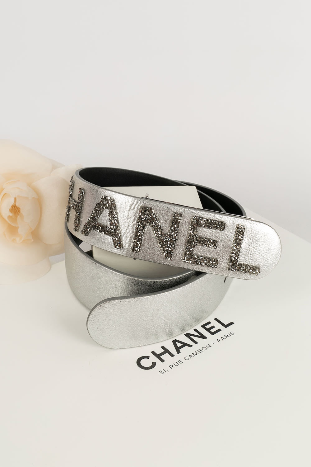 Ceinture argent?©e Chanel