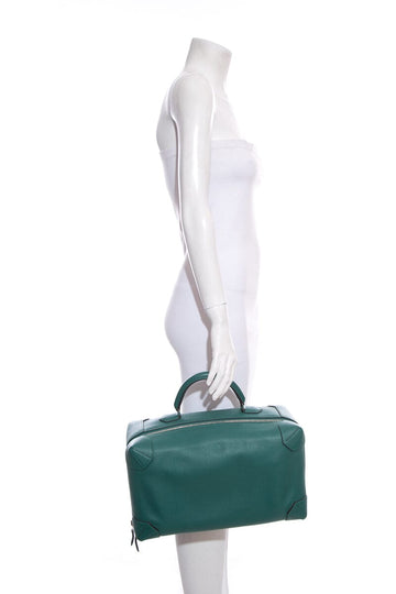 Hermès Vert Pelo Mailbox Top Handle Leather Handbag