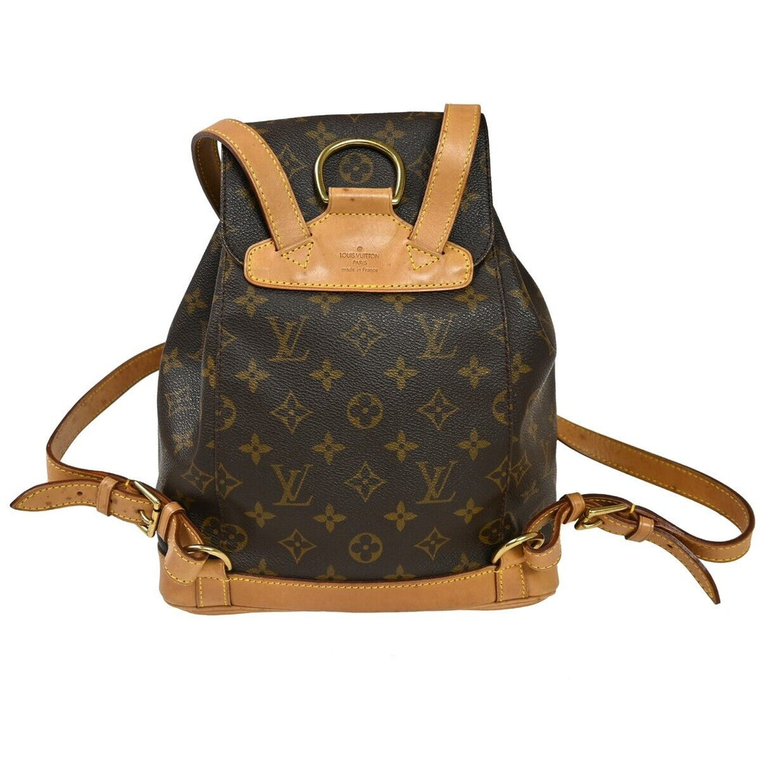 Louis Vuitton Montsouris Mm  Canvas Backpack Bag
