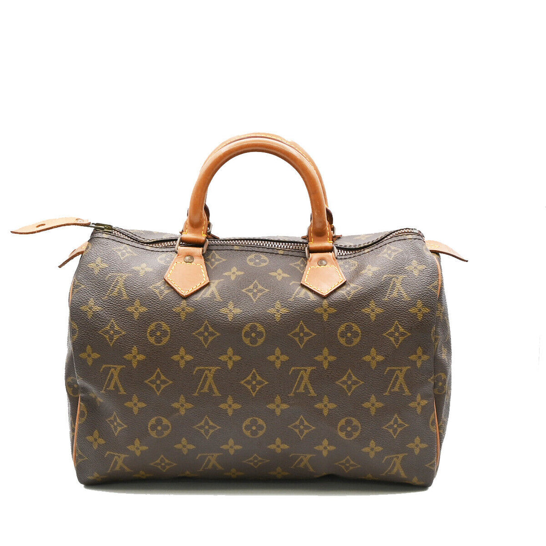 Louis Vuitton Speedy 30  Canvas Handbag