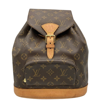 Louis Vuitton Montsouris  Leather Backpack Bag