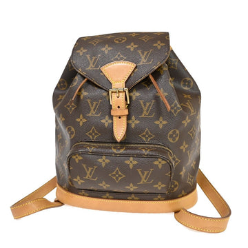 Louis Vuitton Montsouris Mm  Canvas Handbag