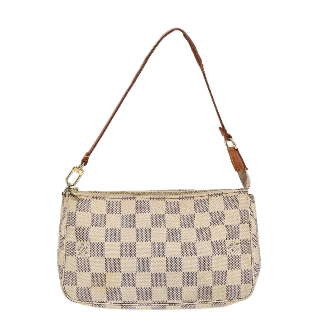 Louis Vuitton Pochette Accessoire  Canvas Clutch Bag