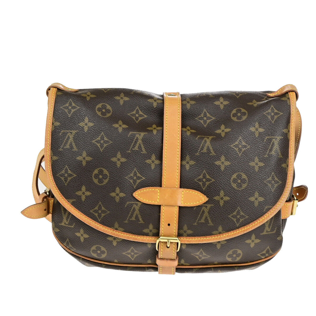 Louis Vuitton Saumur 30  Canvas Shoulder Bag