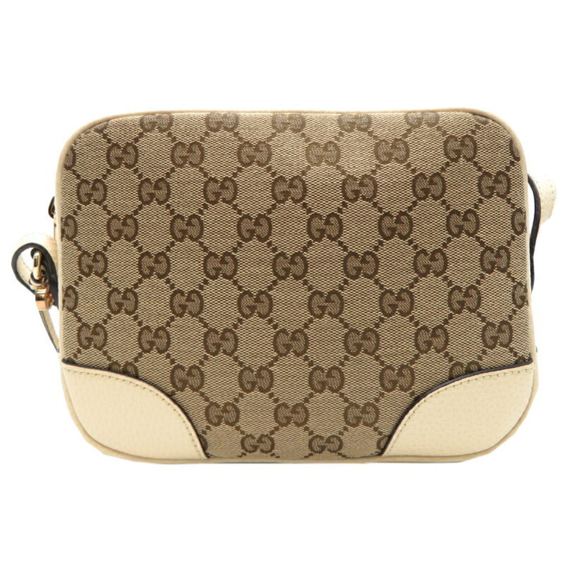 Gucci   Leather Gg Canvas Shoulder Bag ()