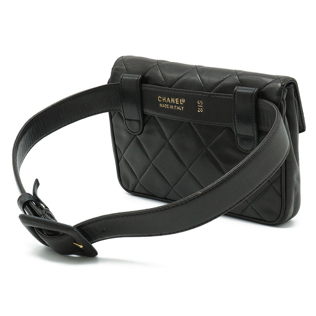 Chanel MATRACE COCOno mark WESTBACK PORTCHE Belt BACK 2WAY CRACKBACK LEADER BLACK BLACK GOLD WORKSHOP #65
