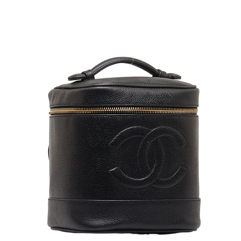 Chanel Coco Vanity Bag  Pouch A01998 Black Caviar S  Chanel