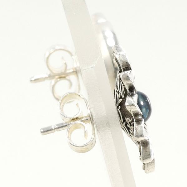 Gucci Silver Double G Flower Topaz Earrings