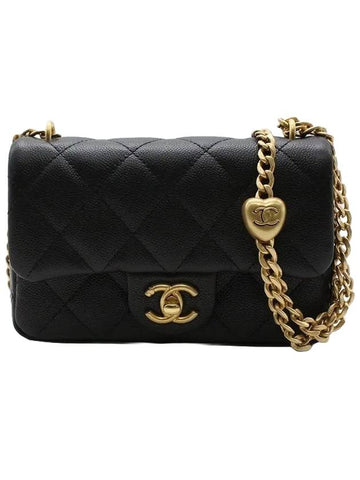 CalBNkin Mini Flap Shoulder Bag Black Chanel