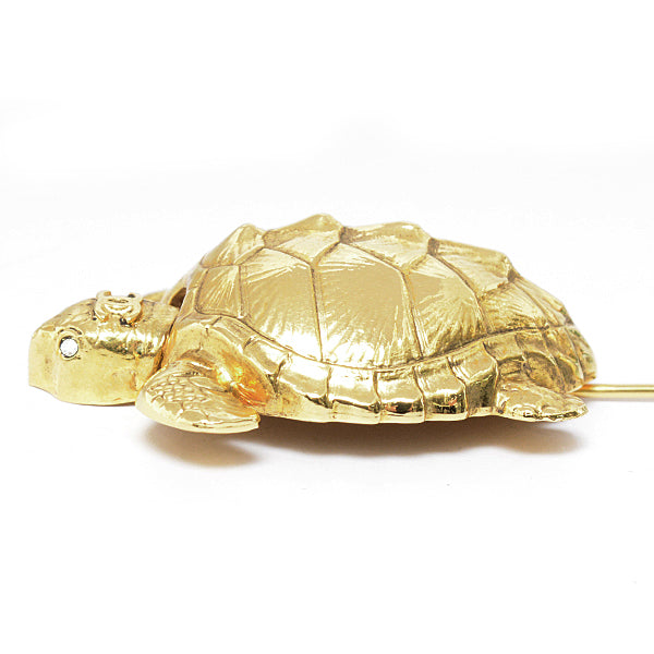 Top Quality Chanel Turtle Motif Brooch  Gold