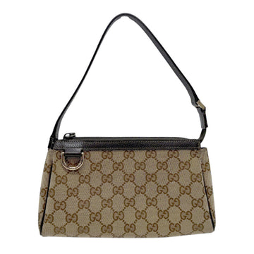 Gucci  Gg Canvas Leather Handbag ()