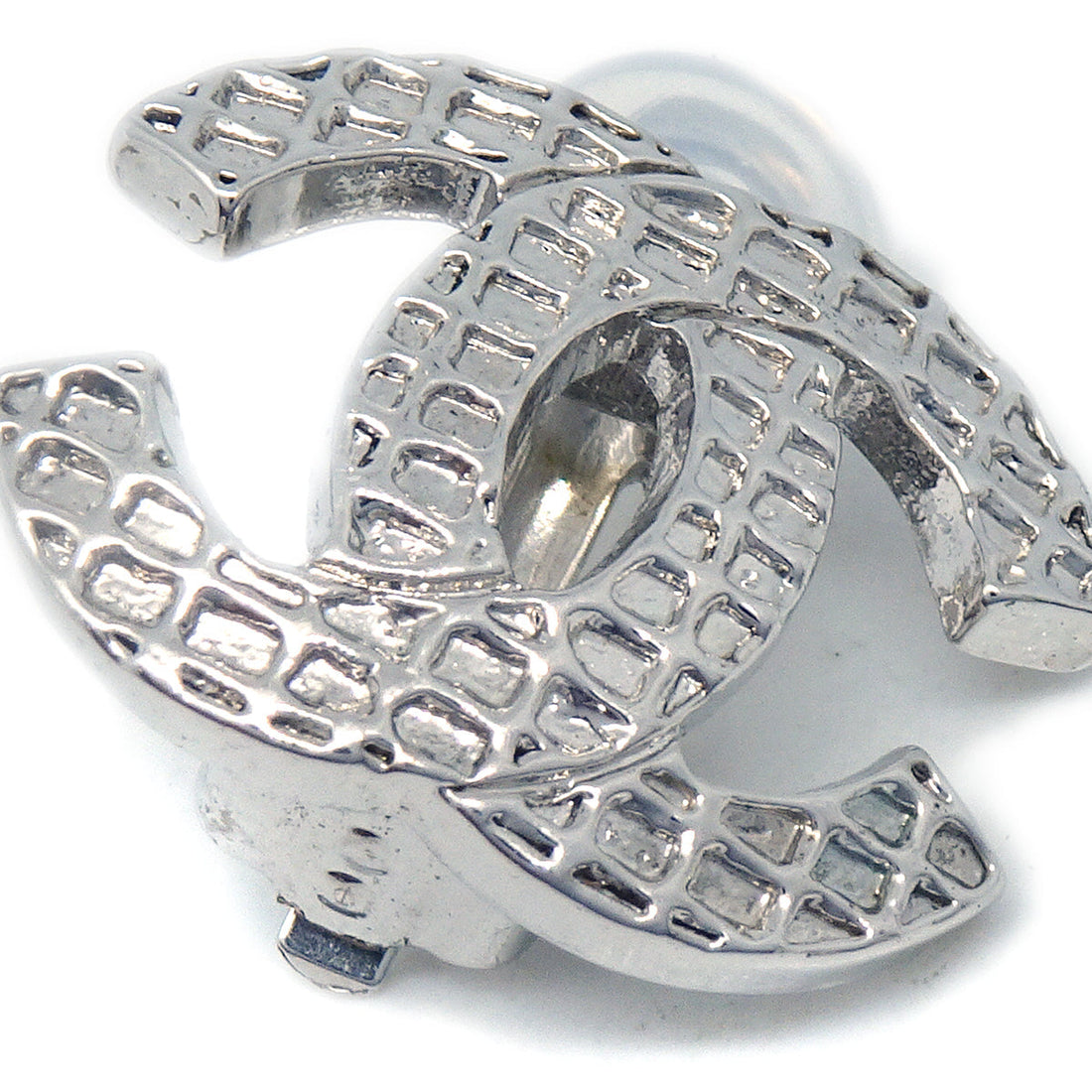 Chanel Earrings Clip-On Silver 00A