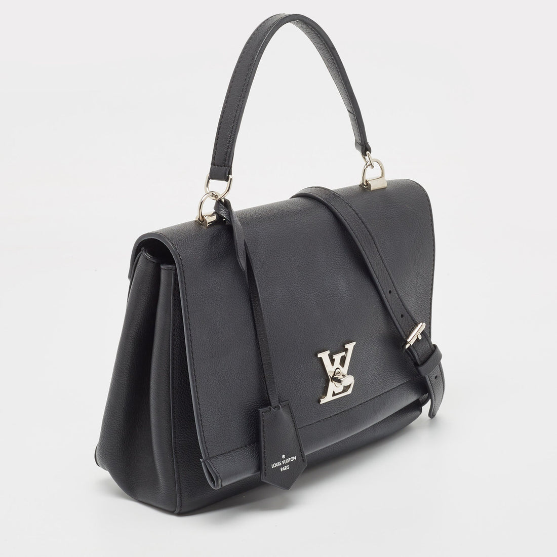 Louis Vuitton Black Leather Lockme Ii Bag