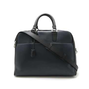 Louis Vuitton  blue Indigo  Leather Boston Bag Shoulder Bag