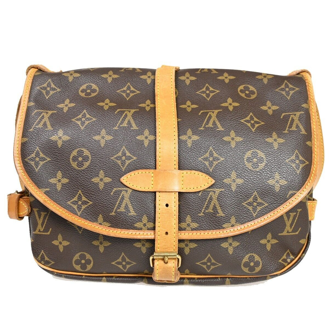 Louis Vuitton Saumur 30  Canvas Shoulder Bag