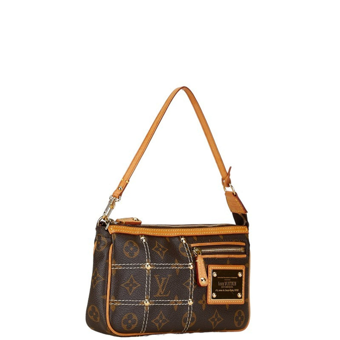 Louis Vuitton  Pvc Leather Handbag Pochette Pouch