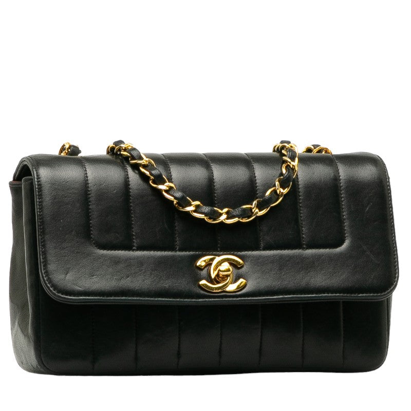 Chanel  Chanel Mademoiselle Shoulder Bag Ram Skin Black