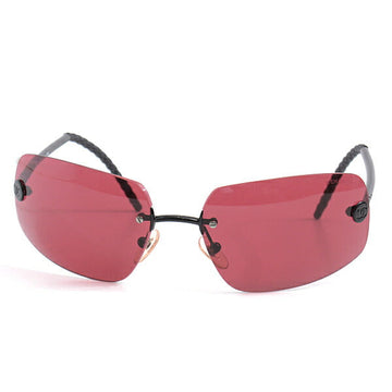 Top Quality Chanel Sunglasses Square Frameless Red