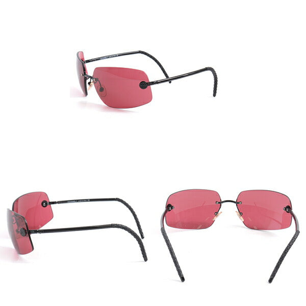 Top Quality Chanel Sunglasses Square Frameless Red