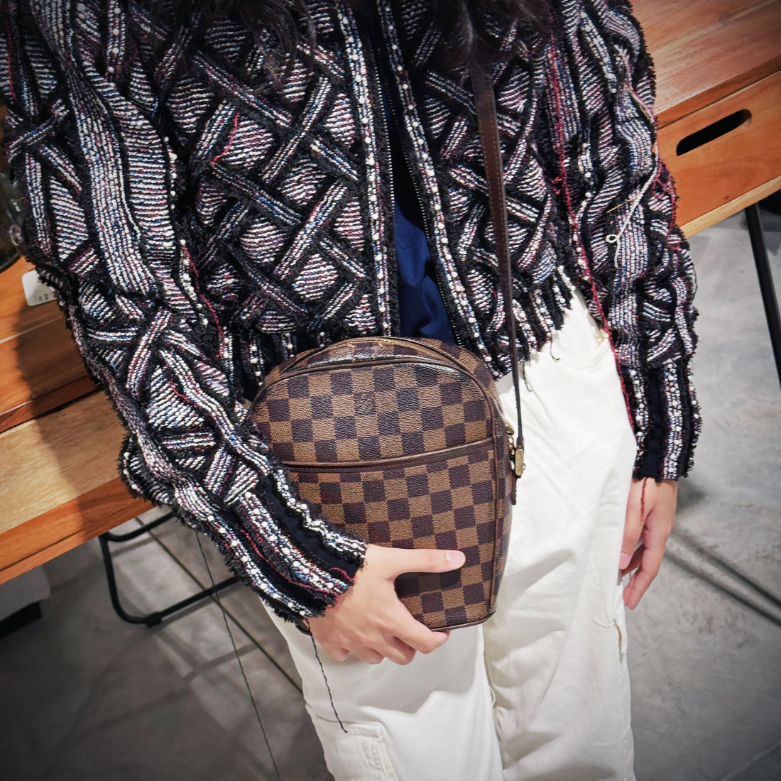 Louis Vuitton Damier Ebene Ipanema Bag TWS