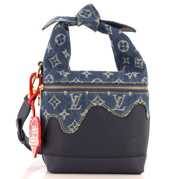 Japanese Cruiser Handbag Monogram Denim and Taurillon Leather
