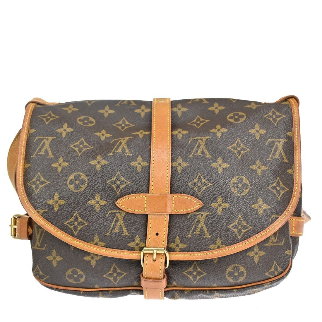 Louis Vuitton Saumur 30  Canvas Shoulder Bag