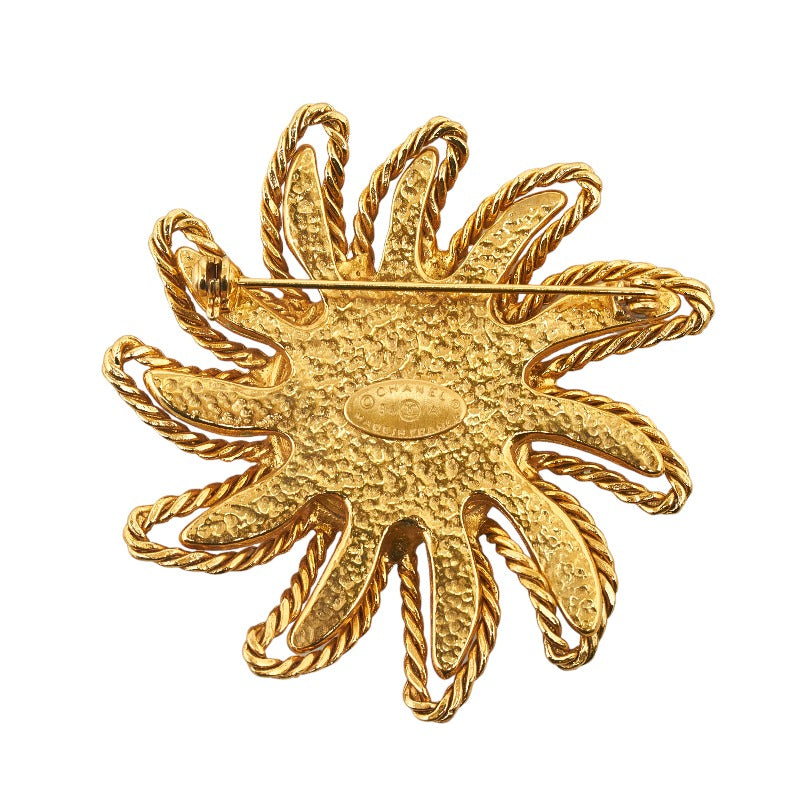 Chanel  Cocono mark Sun Motif Brochure Gold  Ladies CHANEL