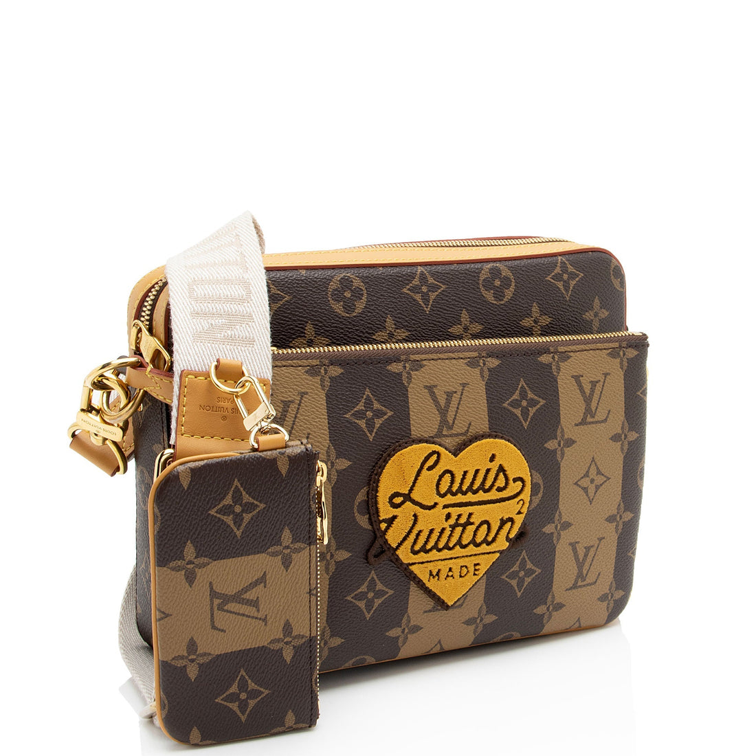 Louis Vuitton x NIGO Reverse Monogram Stripes Trio Messenger