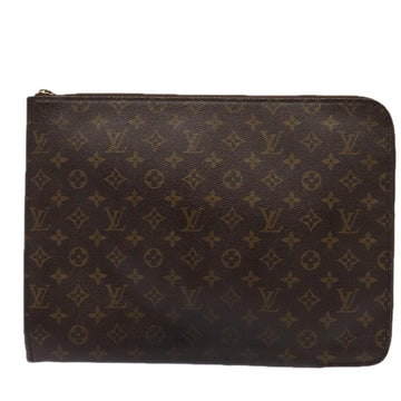 Louis Vuitton Pochette Document  Canvas Clutch Bag