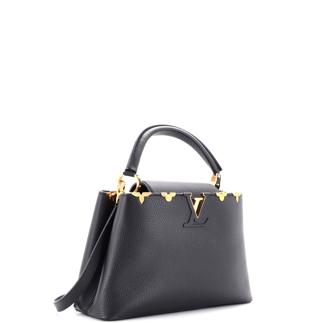 Capucines Bag Leather with Embellished Detail PM