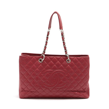 Chanel Matrasse Caviar S Chantrotot Bag Red Silver Gold